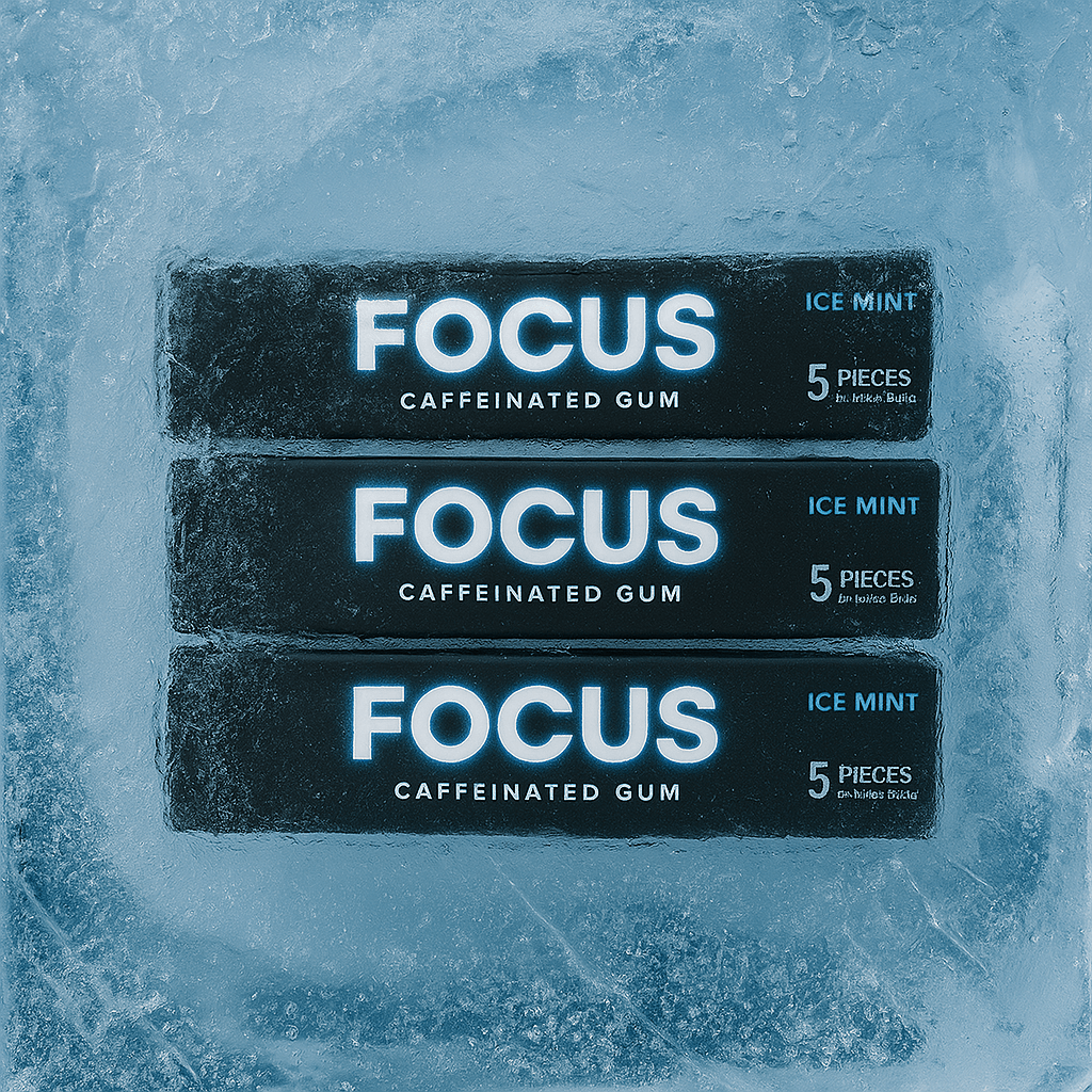 Focus Caffeinated Gum 3 x 32g