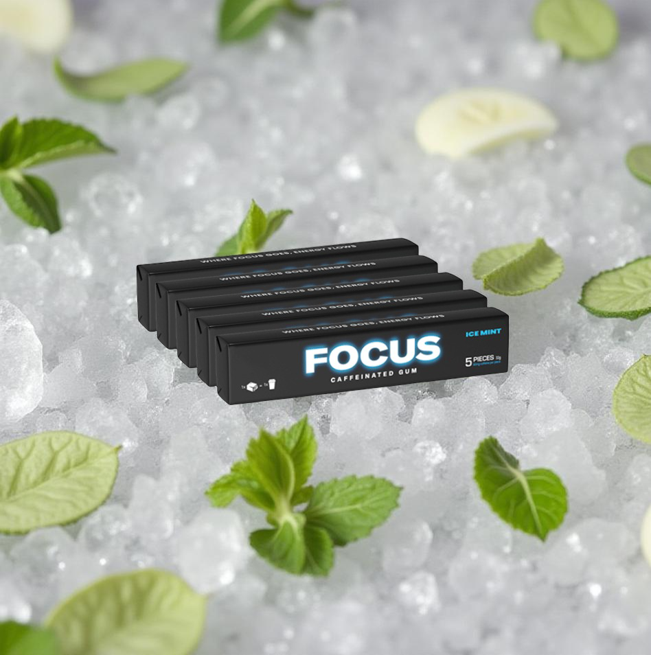 Focus Caffeinated Gum 5 x 32g