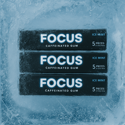Focus Caffeinated Gum 3 x 32g